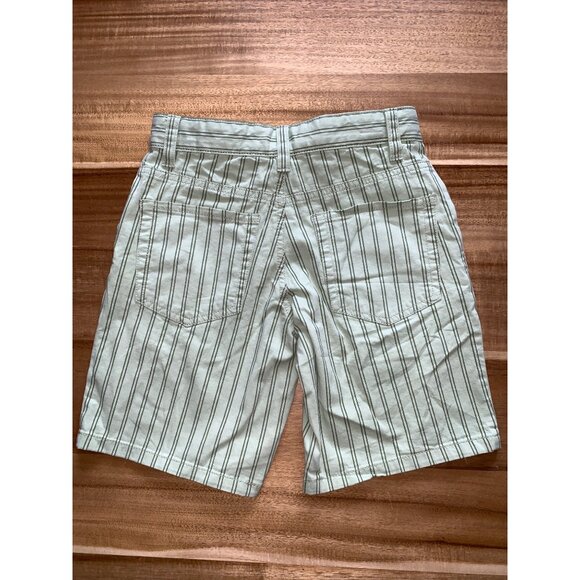 Cat & Jack Boys Green Striped Shorts With Pockets Size 8 - Picture 2 of 12